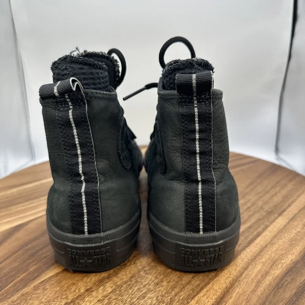 Converse Chuck Taylor‎ All Star Waterproof Hi Shoes Triple Black Women's 9.5